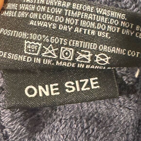 Dryrobe Dryrap Hands Free Towel Navy NWT - Picture 5 of 5